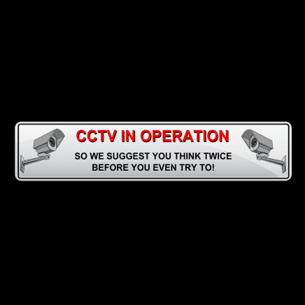 CCTV in Operation sign