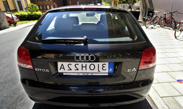 Swedish Offensive Number Plate A22HOJE