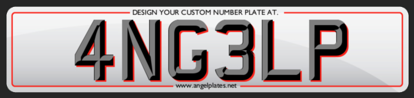 Design your Custom Number Plate on Angel Plates