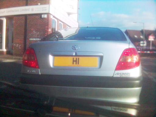 H1 Number Plate